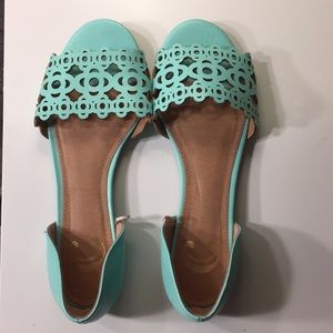 Charming Charlie teal sandals
